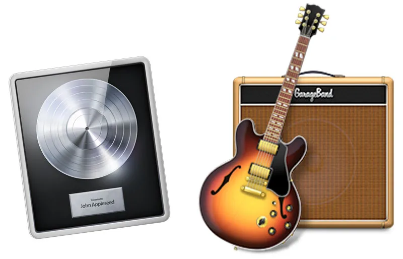 Logic Pro and GarageBand app icons