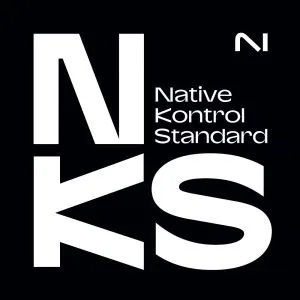 Native Kontrol Standard logo featuring large N and KS letters in white on black background