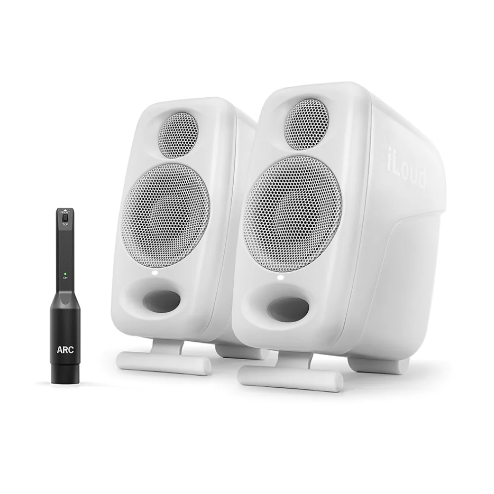 iLoud Micro Monitor Pro white pair with ARC mic